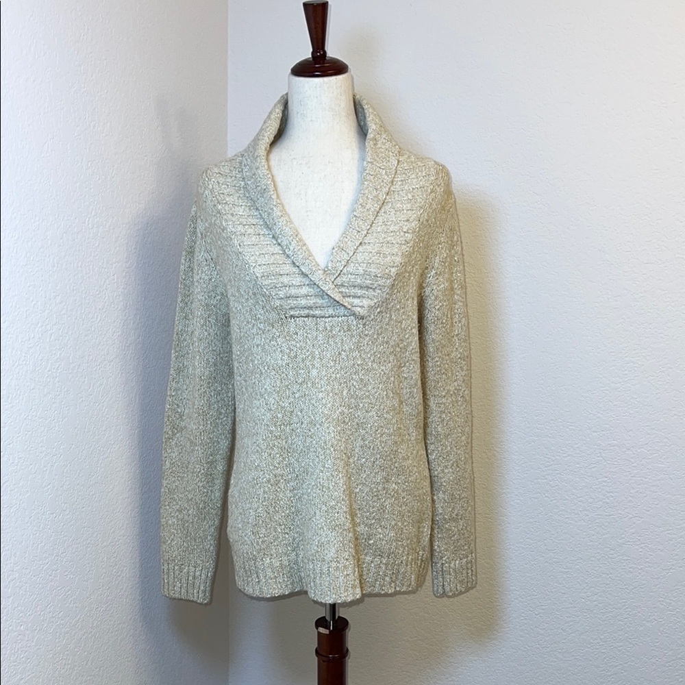 Covington Cream Cowl Neck Sweater‎ with Textured Knit Size Medium